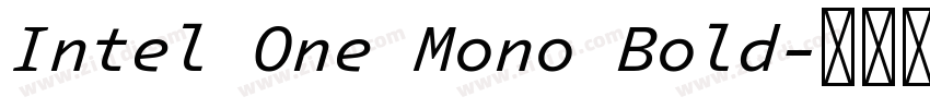 Intel One Mono Bold字体转换